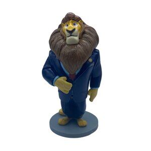 Disney Zootopia Mayor Lionheart Lion Figure 4" Tall Collectible